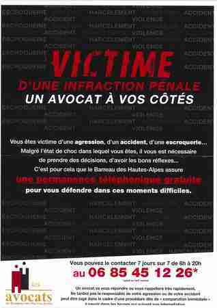 Permanence Avocats Aide Aux Victimes